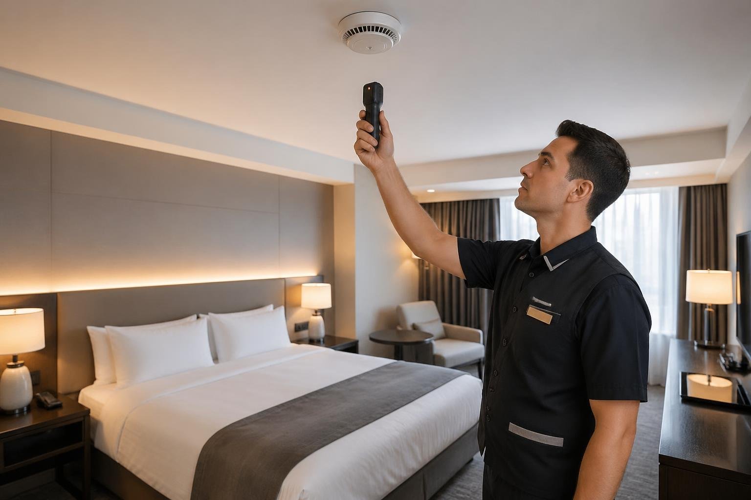 checking smoke detector - featured image