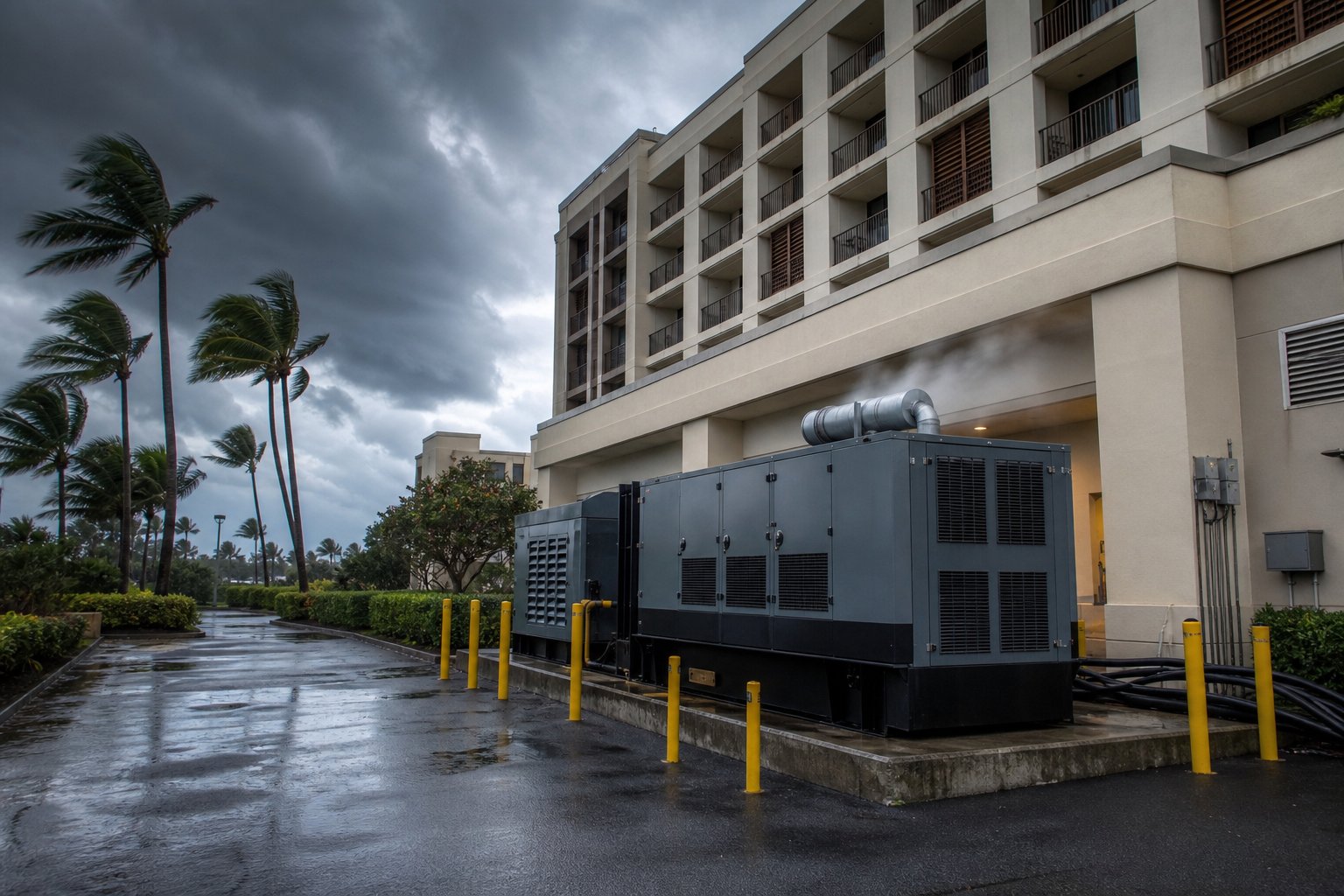 hotel building view on dark skies - featured image
